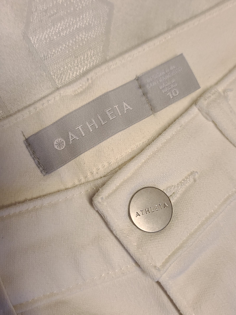 Athleta Women's White Jeans - Classic High-Rise